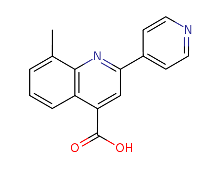 8-methyl-2-pyridin-4-ylquinoline-4-carboxylic acid(SALTDATA: FREE)