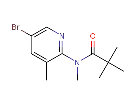 Molecular Structure of 245765-92-8 (N-(5-BROMO-3-METHYLPYRIDIN-2-YL)-N-METHYL-2,2-DIMETHYLPROPANAMIDE)