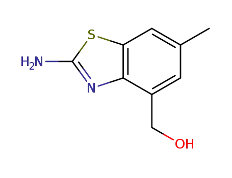 Molecular Structure of 106429-21-4 (4-Benzothiazolemethanol,2-amino-6-methyl-(9CI))