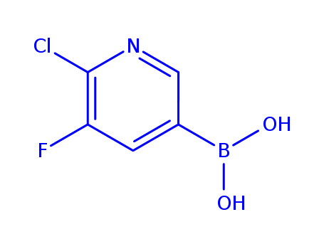 6-chloro-5-fluoropyridin-3-yl-3-ylboronic acid