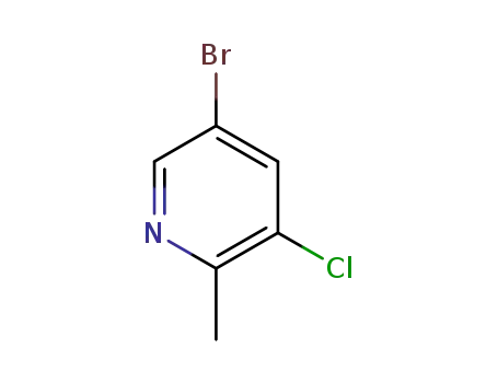 Molecular Structure of 914358-72-8 (5-BROMO-3-CHLORO-2-METHYLPYRIDINE)