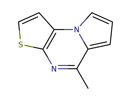 Molecular Structure of 106723-71-1 (Pyrrolo[1,2-a]thieno[2,3-e]pyrazine, 5-methyl- (9CI))