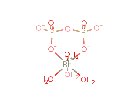 Molecular Structure of 107053-38-3 (bidentate tetraaquarhodium-pyrophosphate complex)