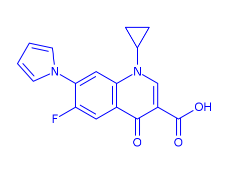1-cyclopropyl-6-fluoro-4-oxo-7-(1H-pyrrol-1-yl)-1,4-dihydroquinoline-3-carboxylic acid