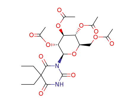 5,5-diethyl-1-(2,3,4,6-tetra-O-acetyl-β-D-glucopyranosyl)-2,4,6-(1H,3H,5H)pirimidinetrione