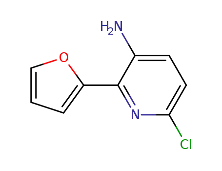 3-amino-6-chloro-2-(2-furanyl) pyridine