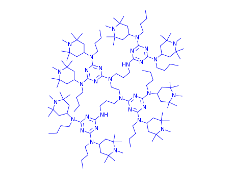 N,N',N'',N'''-tetrakis(4,6-bis(butyl-(N-methyl-2,2,6,6-tetramethylpiperidin-4-yl)amino)triazin-2-yl)-4,7-diazadecane-1,10-diamine