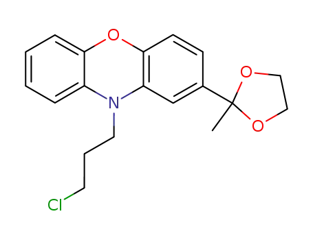 10-(3-chloro-propyl)-2-(2-methyl-[1,3]dioxolan-2-yl)-10<i>H</i>-phenoxazine