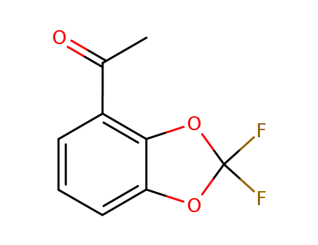 Molecular Structure of 126120-83-0 (4-Acetyl-2,2-difluoro-1,3-benzodioxole)