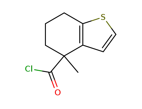 Molecular Structure of 106051-05-2 (Benzo[b]thiophene-4-carbonyl chloride, 4,5,6,7-tetrahydro-4-methyl- (9CI))