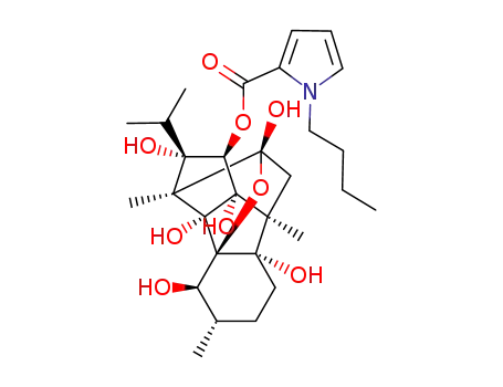 4,6,7,8a,8b,9a-hexahydroxy-3,6a,9-trimethyl-7-(propan-2-yl)dodecahydrobenzo[1,2]pentaleno[1,6-bc]furan-8-yl 1-butyl-1H-pyrrole-2-carboxylate