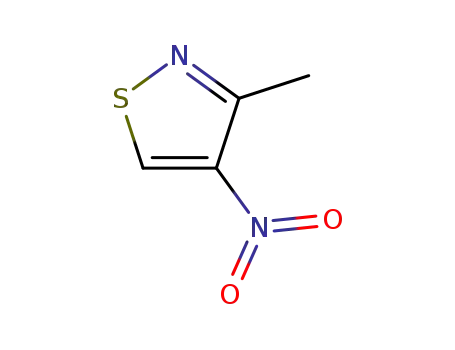 Molecular Structure of 1073-18-3 (3-Methyl-4-nitro-isothiazole)