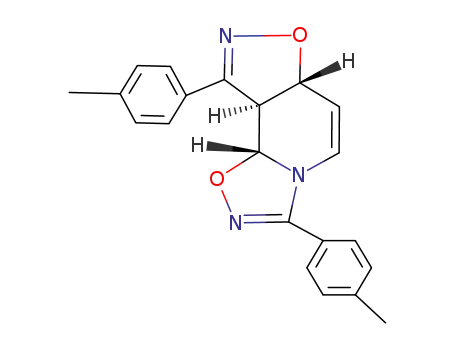 (6aR,9aS,9bR)-3,9-Di-p-tolyl-9a,9b-dihydro-6aH-isoxazolo[4,5-c][1,2,4]oxadiazolo[4,5-a]pyridine