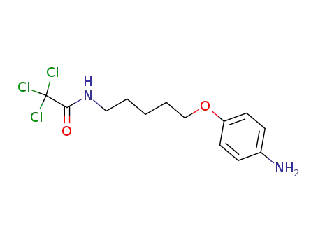 Molecular Structure of 106165-47-3 (N-[5-(4-aminophenoxy)pentyl]-2,2,2-trichloroacetamide)