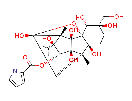 3,4,6,7,8a,8b,9a-heptahydroxy-3-(hydroxymethyl)-6a,9-dimethyl-7-(propan-2-yl)dodecahydro-6,9-methanobenzo[1,2]pentaleno[1,6-bc]furan-8-yl 1H-pyrrole-2-carboxylate