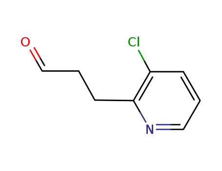 Molecular Structure of 1062054-75-4 (3-(3-chloropyridin-2-yl)propanal)