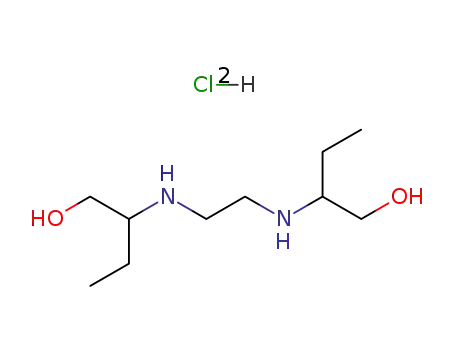 Molecular Structure of 1070-11-7 (Ethambutol dihydrochloride)