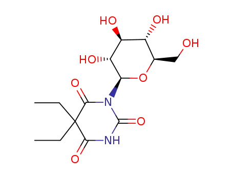 Molecular Structure of 106476-71-5 (barbital N-glucoside)