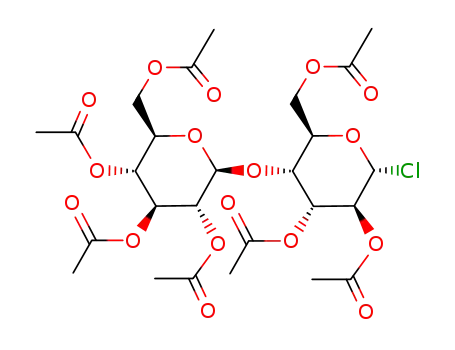 <i>O</i><sup>2</sup>,<i>O</i><sup>3</sup>,<i>O</i><sup>6</sup>-triacetyl-<i>O</i><sup>4</sup>-(tetra-<i>O</i>-acetyl-β-D-glucopyranosyl)-α-D-altropyranosyl chloride