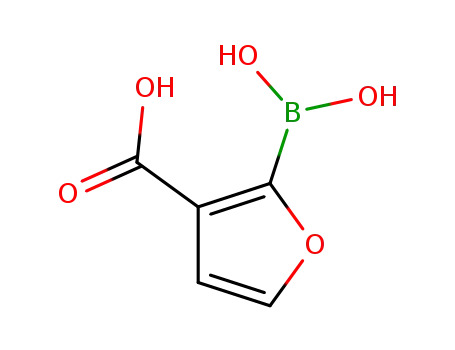 Molecular Structure of 1072952-23-8 (3-CARBOXYFURAN-2-BORONIC ACID)