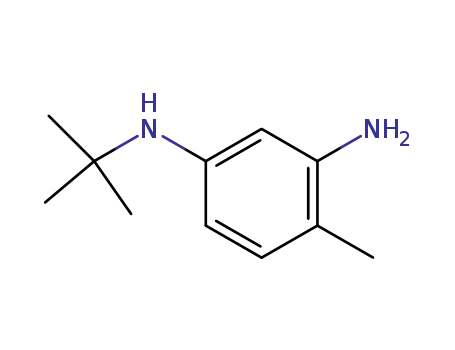 Molecular Structure of 106917-61-7 (N~1~-tert-butyl-4-methylbenzene-1,3-diamine)