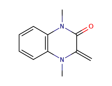 Molecular Structure of 107073-47-2 (2(1H)-Quinoxalinone,3,4-dihydro-1,4-dimethyl-3-methylene-(9CI))