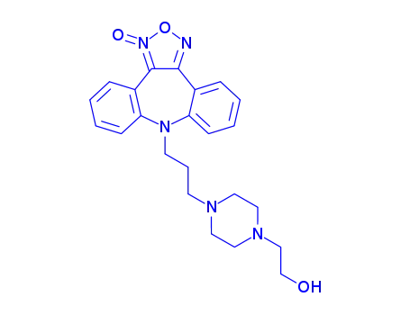 2-{4-[3-(8H-dibenzo[b,f][1,2,5]oxadiazolo[3,4-d]azepin-8-yl)propyl]-1-oxidopiperazin-1-yl}ethanol