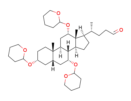 3α,7α,12α-tris[(tetrahydropyran-2-yl)oxy]-5β-cholan-24-al