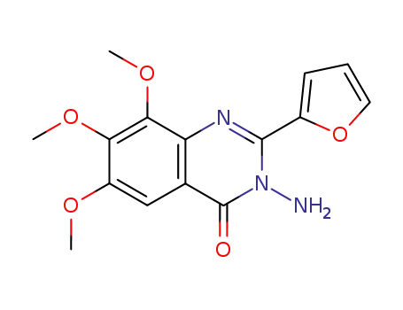 Molecular Structure of 106883-24-3 (4(3H)-Quinazolinone,  3-amino-2-(2-furyl)-6,7,8-trimethoxy-  (6CI))