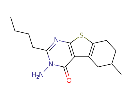 3-amino-2-butyl-6-methyl-5,6,7,8-tetrahydro[1]benzothieno[2,3-d]pyrimidin-4(3H)-one