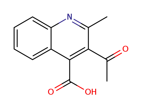 Molecular Structure of 106380-95-4 (3-Acetyl-2-methylquinoline-4-carboxylic acid ,97%)