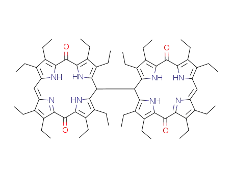 Molecular Structure of 79038-29-2 (10<sup>1</sup>,10<sup>2</sup>-bis(5,15-dioxo-10<sup>1</sup>,10<sup>2</sup>-dihydrooctaethylporphodimethene))