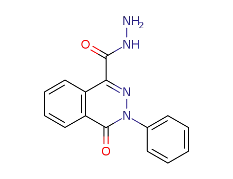 Molecular Structure of 106882-45-5 (4-OXO-3-PHENYL-3,4-DIHYDROPHTHALAZINE-1-CARBOHYDRAZIDE)
