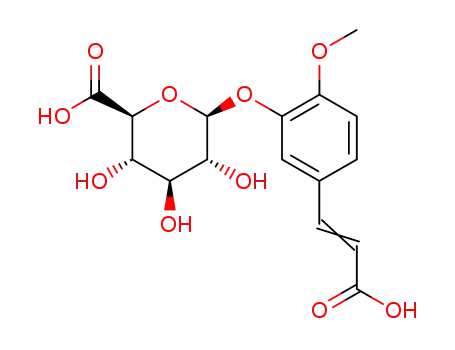 5-(2-카르복시에테닐)-2-메톡시페닐 β-D-글루코피라노시두론산