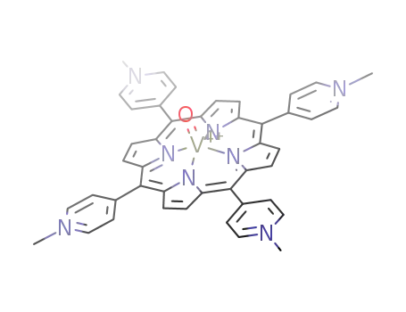 Molecular Structure of 106049-21-2 (vandyl(II) 5,10,15,20-tetra(4-methylpyridinium)porphyrin)