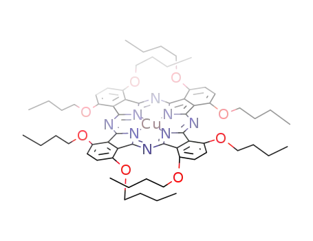 Molecular Structure of 107227-88-3 (COPPER(II) 1,4,8,11,15,18,22,25-OCTA- BUTOXYPHTHALOCYANINE)