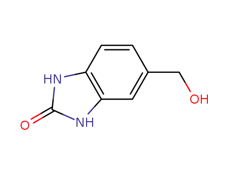 Molecular Structure of 106429-58-7 (2H-Benzimidazol-2-one,1,3-dihydro-5-(hydroxymethyl)-(9CI))