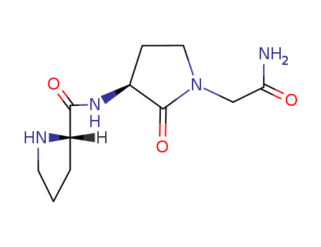 1-Pyrrolidineacetamide,2-oxo-3-[[(2S)-2-pyrrolidinylcarbonyl]amino]-, (3S)-