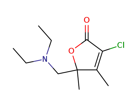 3-chloro-5-[(diethylamino)methyl]-4,5-dimethylfuran-2(5H)-one