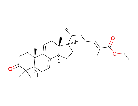 ethyl (6R,E)-2-methyl-6-((5R,10S,13R,14R,17R)-4,4,10,13,14-pentamethyl-3-oxo-2,3,4,5,6,10,12,13,14,15,16,17-dodecahydro-1H-cyclopenta[a]phenanthren-17-yl)hept-2-enoate
