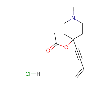 4-Piperidinol, 4-(3-buten-1-ynyl)-1-methyl-, acetate (ester), hydrochloride
