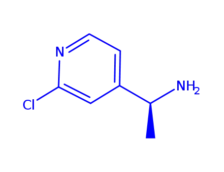 Molecular Structure of 937399-99-0 ((S)-2-Chloro-4-(1-amino)ethylpyridine)