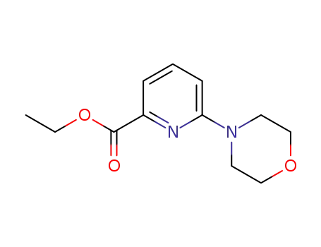 Molecular Structure of 1061750-15-9 (Ethyl 6-Morpholinopyridine-2-carboxylate)
