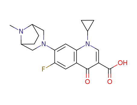 1-Cyclopropyl-6-fluoro-7-(8-methyl-3,8-diazabicyclo[3.2.1]octan-3-yl)-4-oxoquinoline-3-carboxylic acid