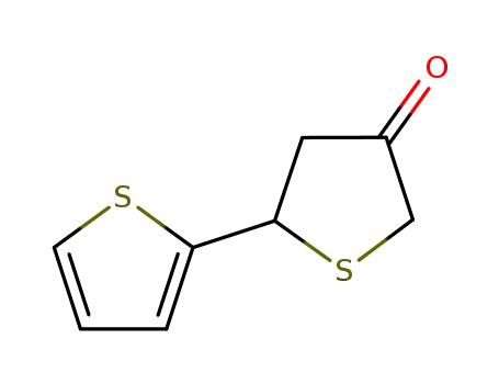 Molecular Structure of 108372-48-1 (5-(2-THIENYL)TETRAHYDROTHIOPHEN-3-ONE)