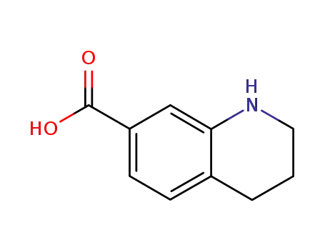 Molecular Structure of 22048-88-0 (1,2,3,4-TETRAHYDROQUINOLINE-7-CARBOXYLIC ACID)