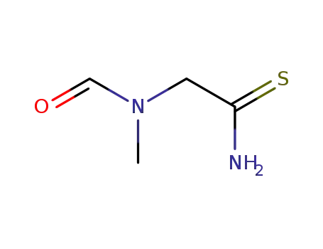 Molecular Structure of 108591-63-5 (Ethanethioamide, 2-(formylmethylamino)- (9CI))