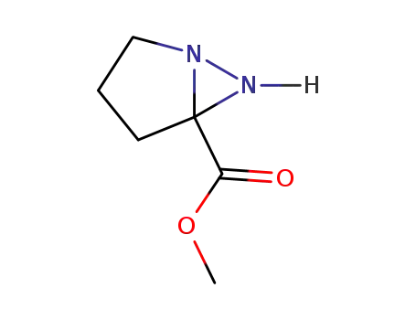 Molecular Structure of 111265-53-3 (1,6-Diazabicyclo[3.1.0]hexane-5-carboxylicacid,methylester,[1R-(1alpha,5alpha,6alpha)]-)