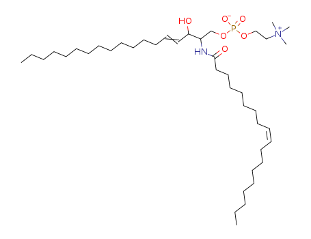 N-Oleoyl-D-sphingomyelin semisynthetic from bovine brain sphingomyelin,N-(cis-9-Octadecenoyl)-D-sphingosine-1-phosphocholine,