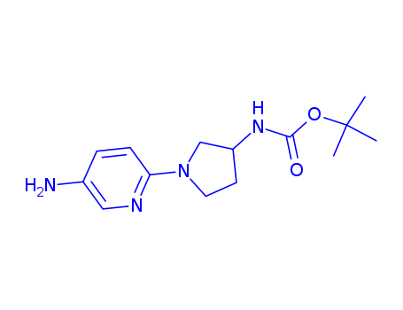tert-butyl 1-(5-aminopyridin-2-yl)pyrrolidin-3-ylcarbamate